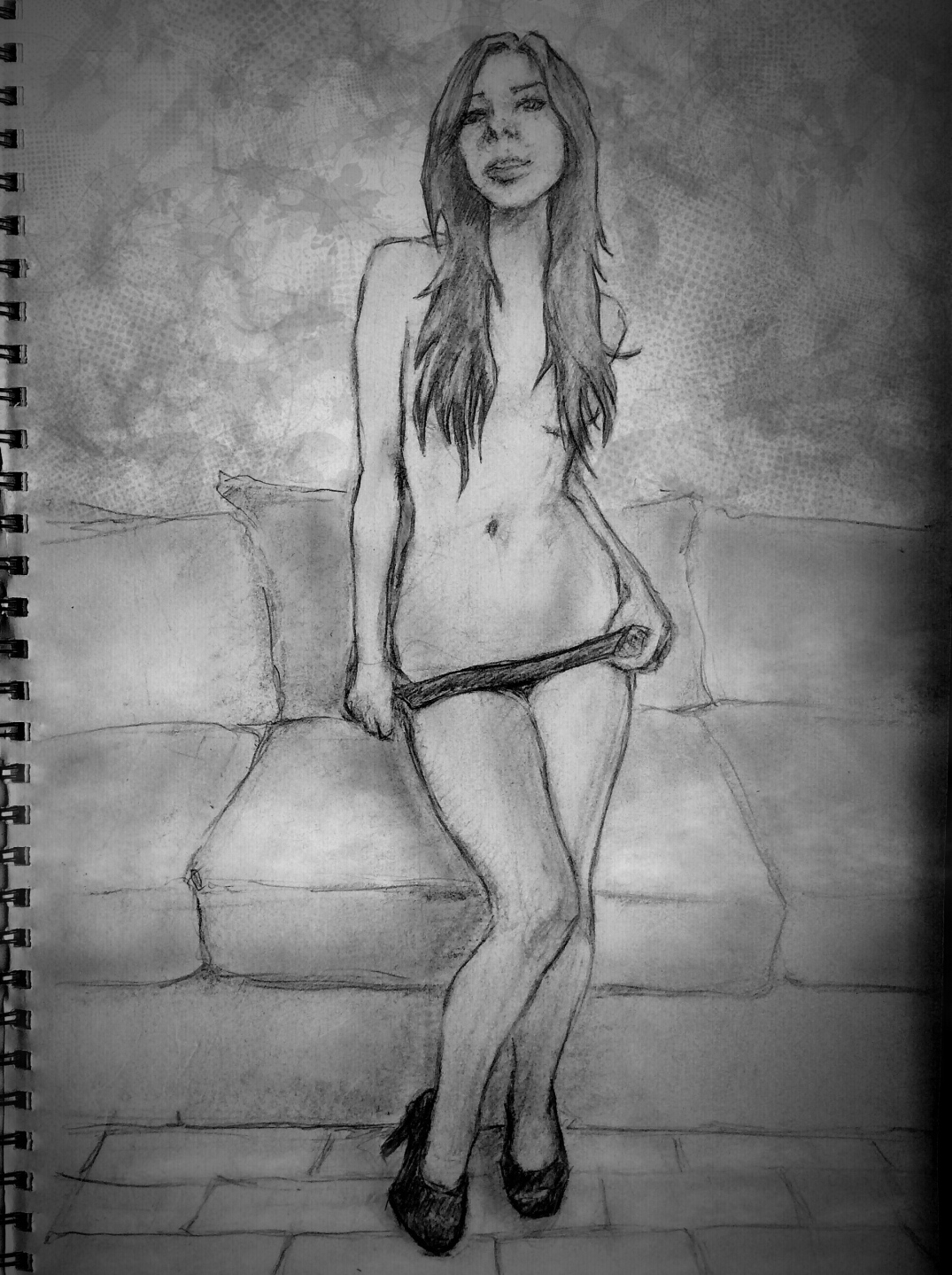 Nude Latina Drawing - February 2016 â€“ sketchbook